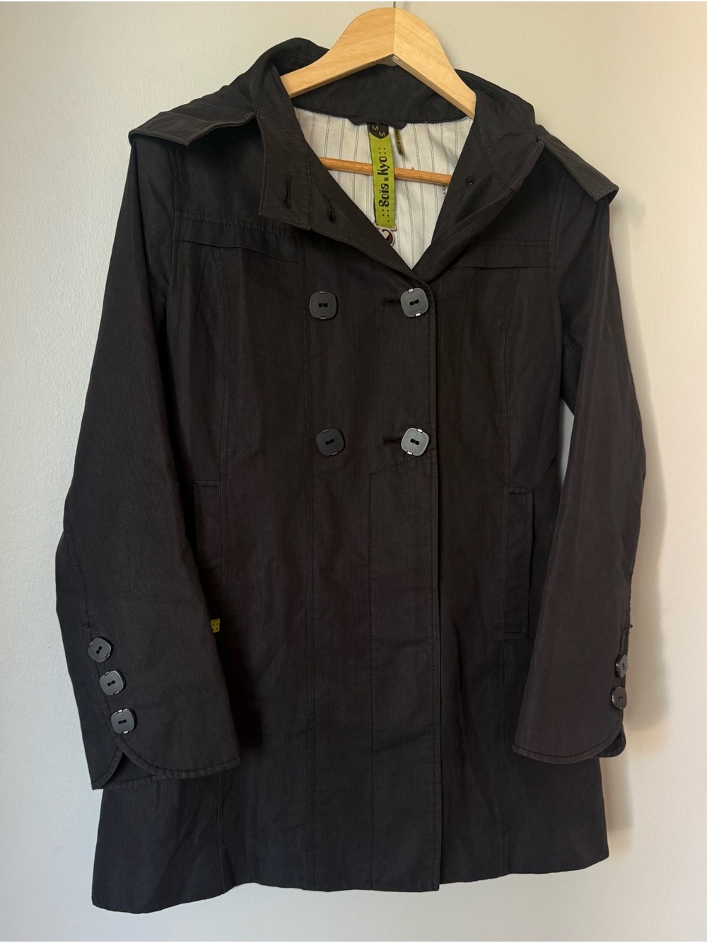Soia & Kyo Double-Breasted Trench Coat